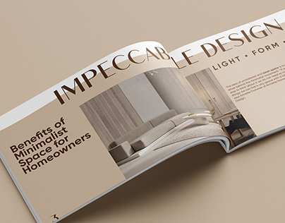 Minimalist Interior Design Brochure