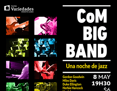 Afiche: "CoM Big Band" • 2019