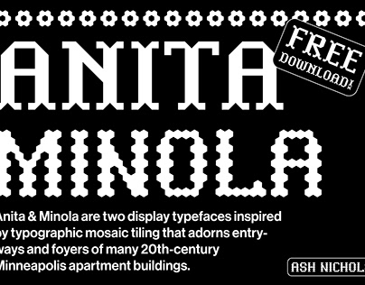 ANITA & MINOLA - Free Display Typeface