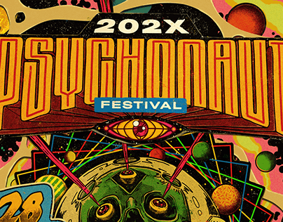 Psychonaut Festival 202X - Visual Identity Case