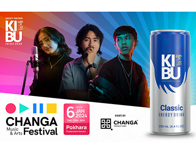 Kibu Energy Drink - Event Banner Design