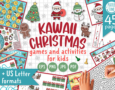 Kawaii Christmas games and activities for kids