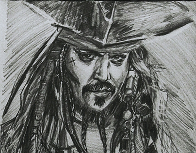The image of the legendary captain Jack Sparrow