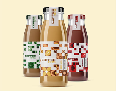 Package design for cold coffee.