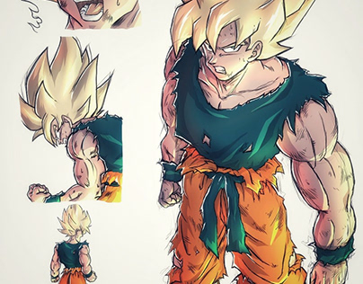 Goku SSJ by Rekhtion ⚡ 028