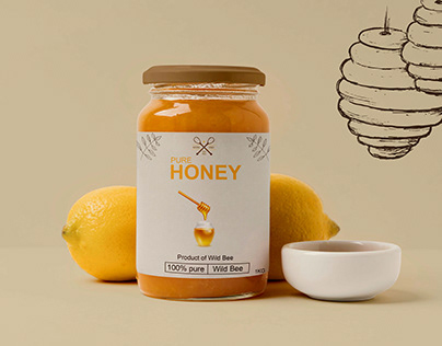 Honey jar packaging