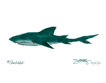 DIGITAL DOODLES: Shark Week 2015