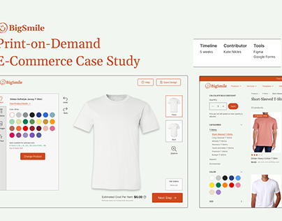 Print-on-Demand E-Commerce Case Study- UI/UX