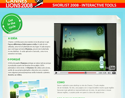 Desktop Aplicative for Chamex - Short List Cannes 2008