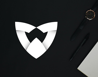 V + M letter logo