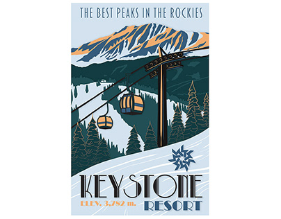 Keystone Resort Travel Poster Design