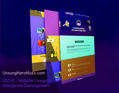 UnsungHeroMusic - Wordpress Website Design/Development