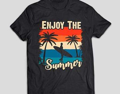 Enjoy The Summer/Summer T-Shirt Design