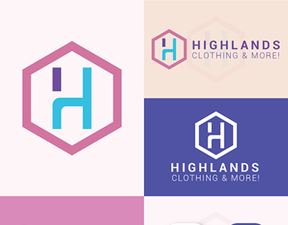 Highlands Logo Design, Branding and Minimalist Logo