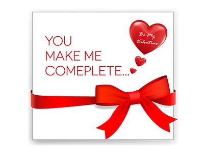 Beautiful Valentine's Day Card Vector Free Download