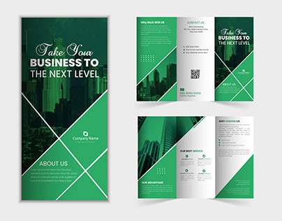 Business Trifold Brothure Design