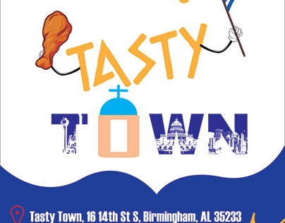 TASTY TOWN new and improved logo