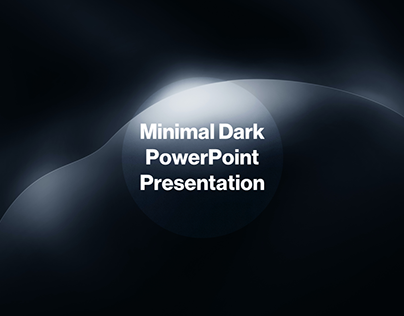 Minimal Dark PowerPoint
