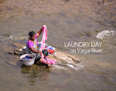 Laundry Day on Vaigai River