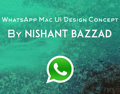 WhatsApp for Mac OS X - App design concept