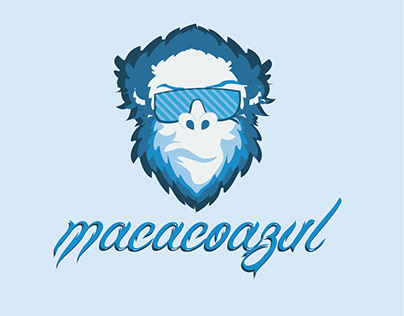 Logotipo - Macaco azul