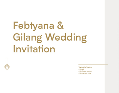 Febtyana & Gilang Wedding Invitation