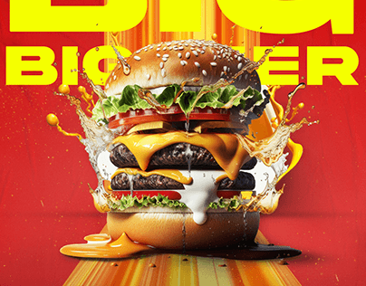Burger Ad Poster