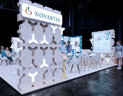 Novartis. Modular exhibition stand, 72 sq.m.
