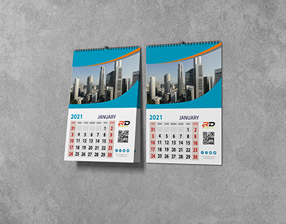Wall Calendar Design 2021