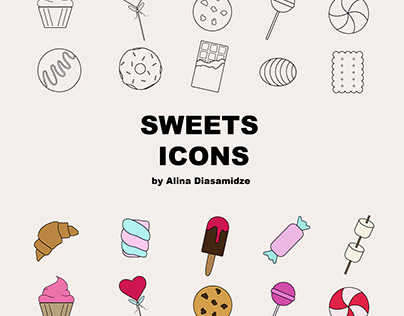 Sweets vector Icons