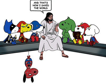 Digital Art- Snoopy vs God
