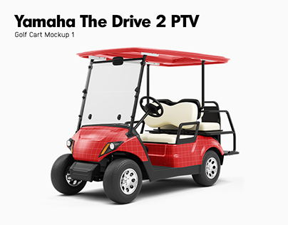 Yamaha The Drive 2 PTV Golf Cart Mockup