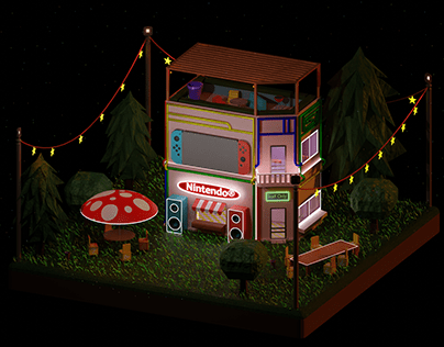 Nintendo Caffe (Day & Night Cycle)