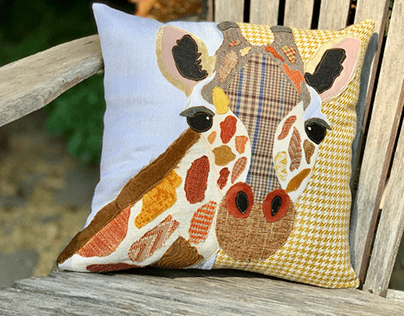 Wild Giraffe Pillow