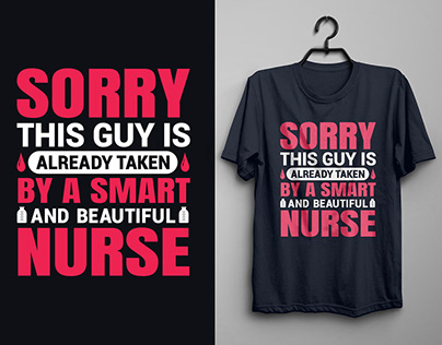 Nurse Custom Typography T-shirt Design