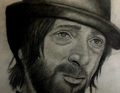 Pencil Portrait Adrien Brody