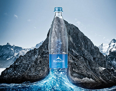Badamlı - Concept Rebranding Water Label Design