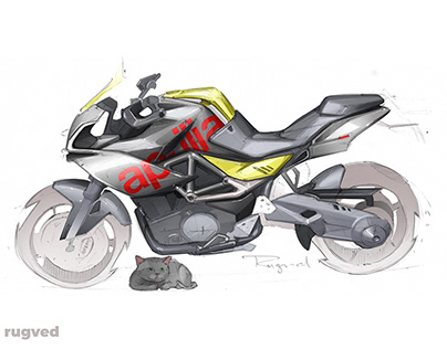 Project thumbnail - moto design sketches
