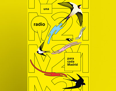 Una radio para cada Madrid. Ad campaign for M21 Radio.