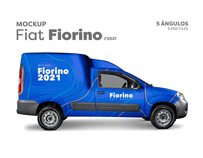 Mockup Fiat Fiorino 2021 - 5 Ângulos