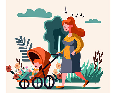 Mothers day illustrtion