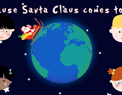 Here Comes Santa Claus Kinetic Lyric Video