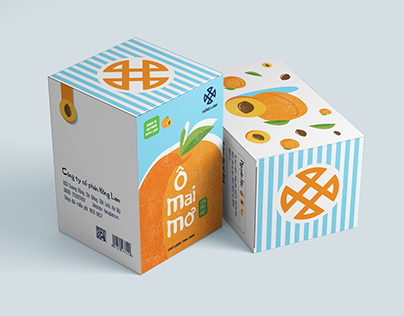 Ô mai Hồng Lam packaging design