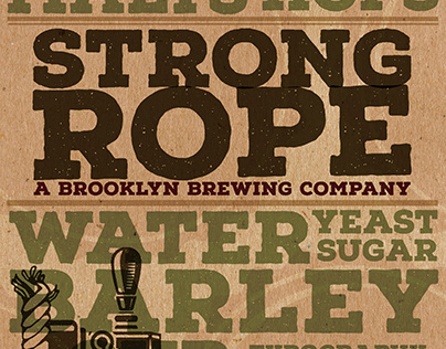 BRANDING POSTER \\ strong rope brewery