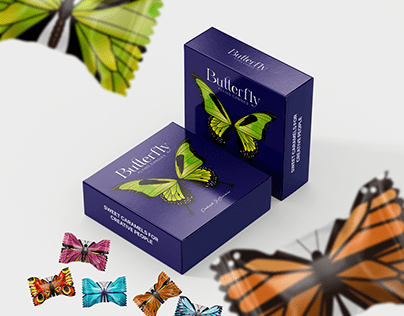 Packaging design for Butterfly Candies