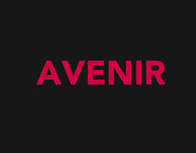 Typography Specimen - Avenir