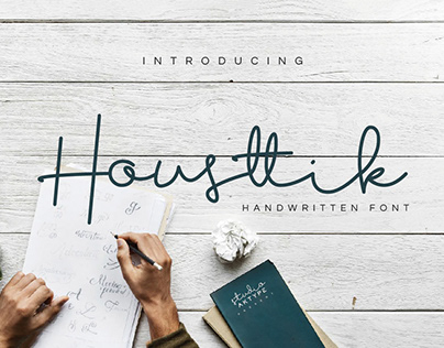 Free Housttik Handwritten Font