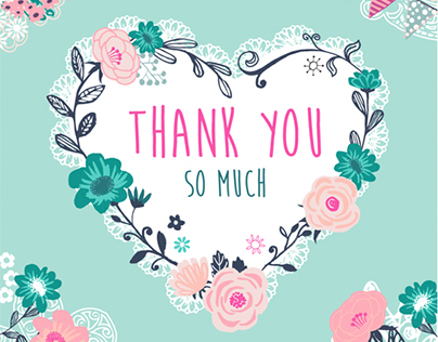 Thank You Greeting Card - available for licensing