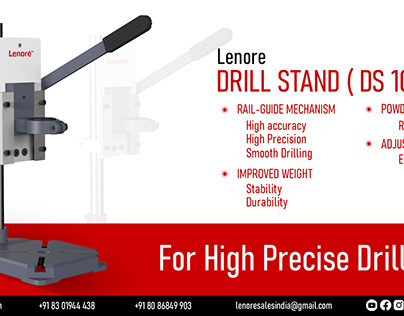 Drill Stand Poster Designed for Lenore Industries