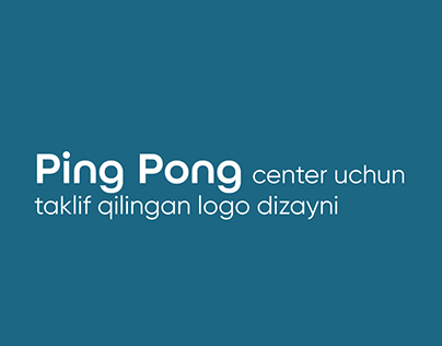 Ping Pong center logo design